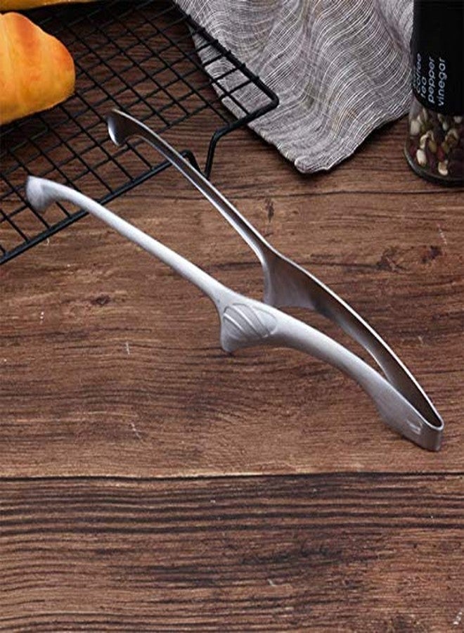 MBBITL 5 x 7.9 inch Food Serving Tongs Stainless Steel Support Stand BBQ Grilling Hot Pot Buffet - Image 4